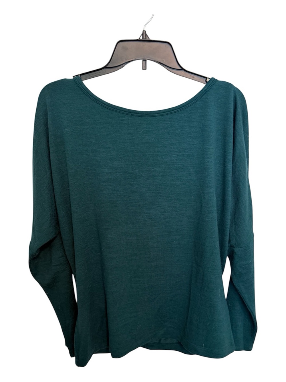 White House Black Market Teal Boatneck Long Sleeve Top
